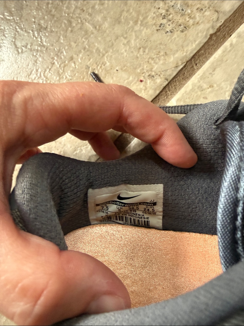 Nike Black and Gray Training Sneakers with Orange Highlights - Picture 2 of 5